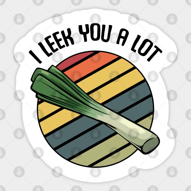 Leek Vegan Sticker by Lumio Gifts